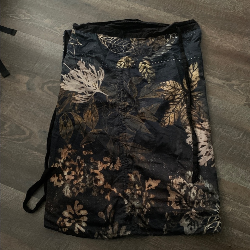 Shovava Browns and Creams Nature-Inspired Wrap Skirt EUC